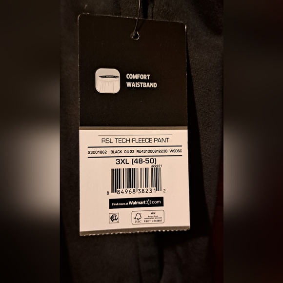 Russell Black Athletic Sweatpants Men's Pants With Zipper Leg - Picture 3 of 7